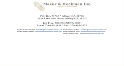 Desktop Screenshot of mazurandhockman.com